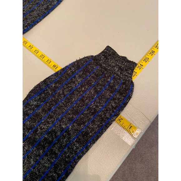 Vintage Mr. Rodia Blue & Black Wool Sweater XL - Picture 7 of 7